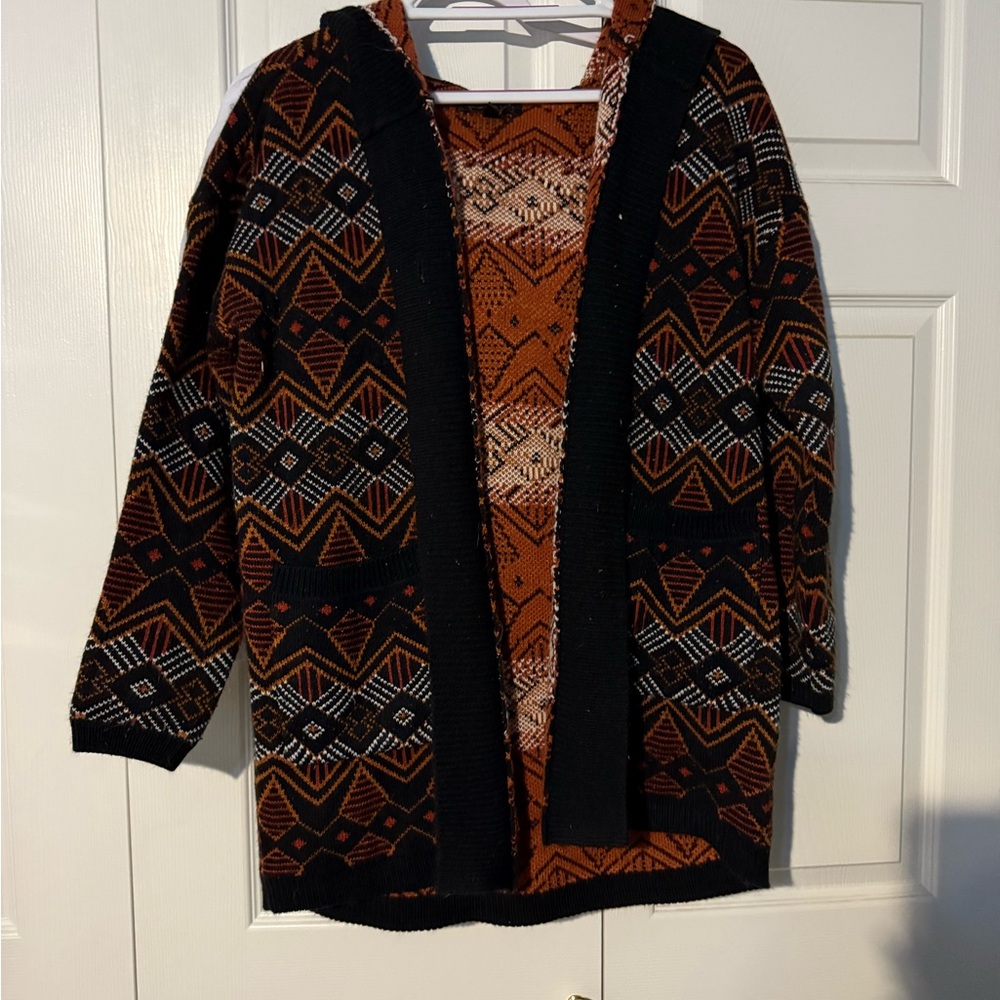 Shyanne Brown and Black Cardigan